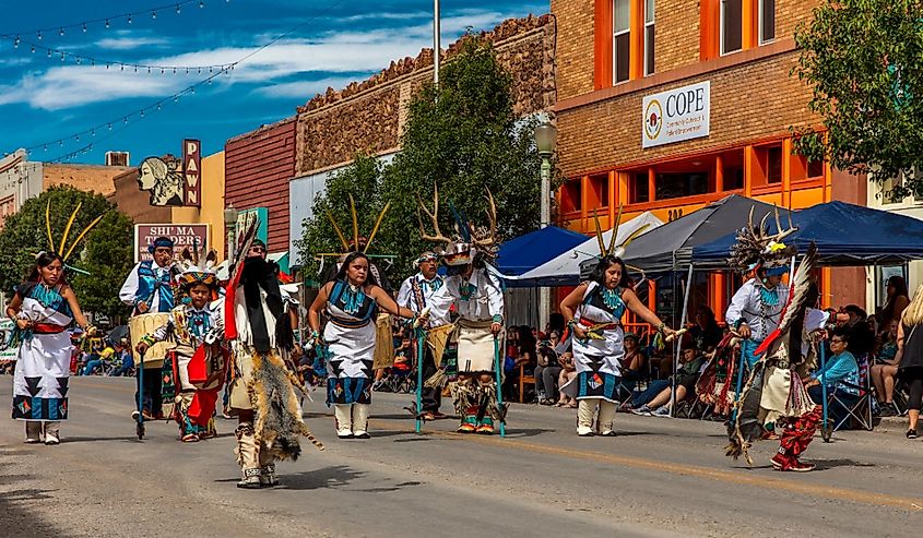 Native Americans & Navajo at 98th Gallup Inter-tribal Indian Ceremonial, New Mexico Gallup, New Mexico