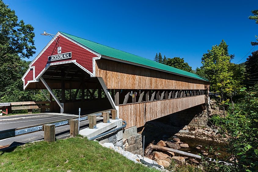 Covered Bridge in Jackson, New Hampshire.