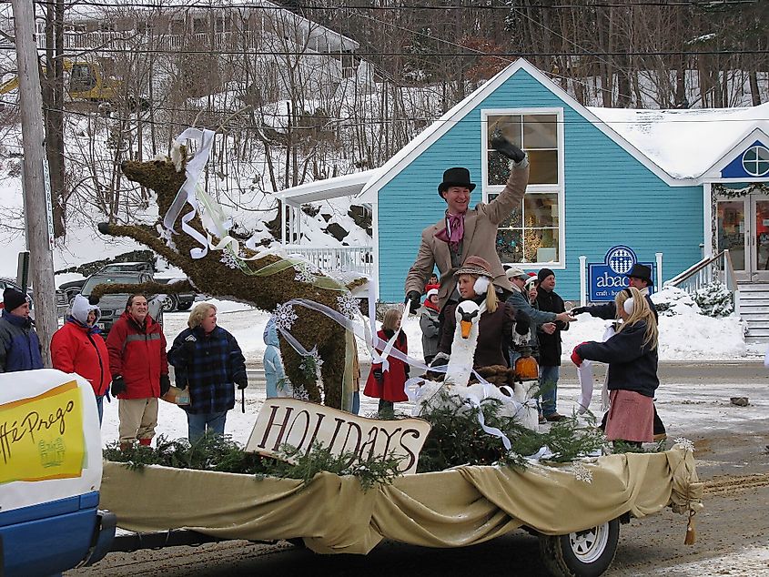 Christmas by the Sea Parade in Ogunquit, Maine.