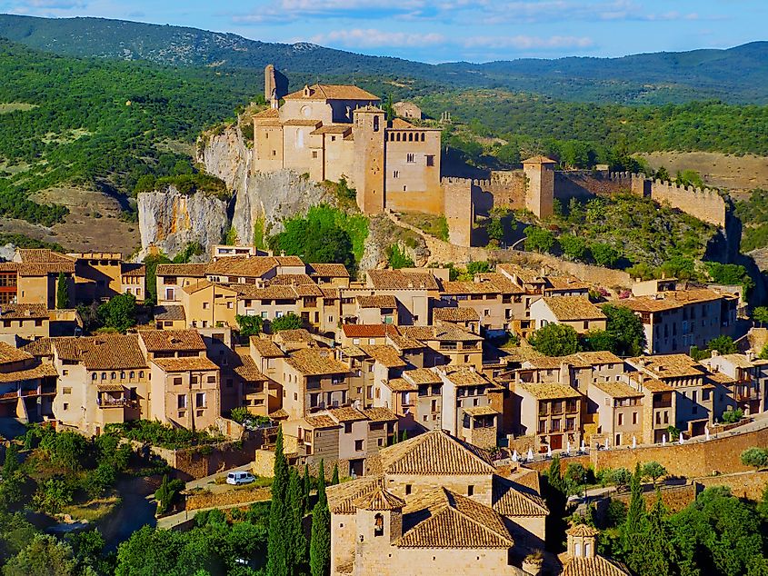 Alquezar city from Huesca-Spain, Castle.