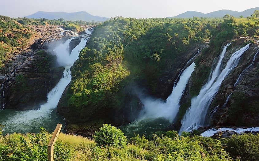 Shivanasamudra Falls on the Kaveri River.