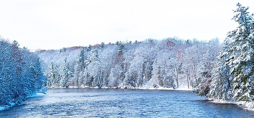 The Black River in Watertown, New York.