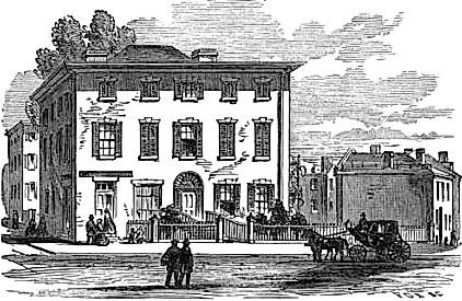 Boston Medical Dispensary, corner Ash St. and Bennett St., Boston, Massachusetts, 1859