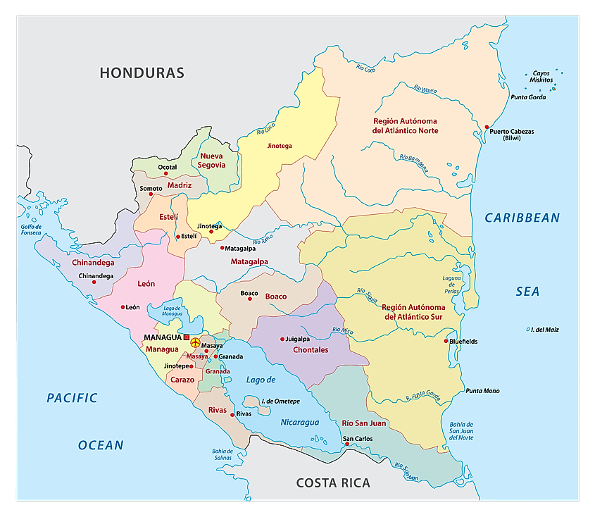 Puerto Cabezas Nicaragua Map Nicaragua Maps & Facts - World Atlas