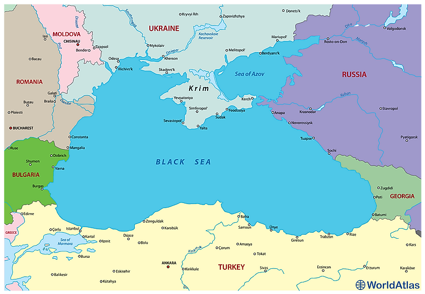 Black Sea map