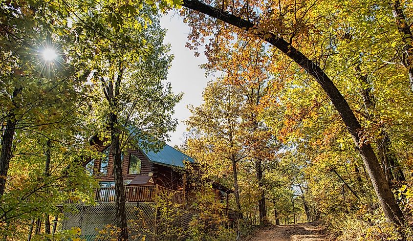 Beautiful Log Cabin in Arkansas Ozarks