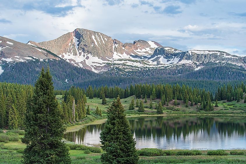 The beautiful San Juan National Forest in Colorado.