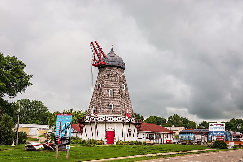 The historic Danish Windmill in Elk Horn, Iowa