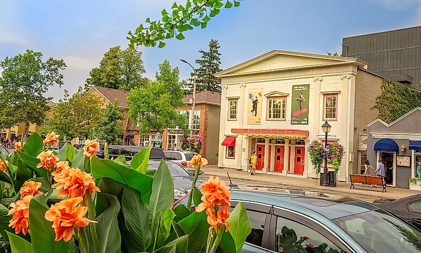 Niagara On the Lake streets and restaurants during a busy tourist season at summer. (Image credit: Eskystudio/Shutterstock.com)
