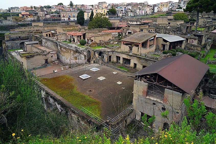 View of Herculaneum, Italy