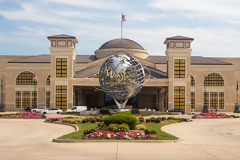 WinStar World Casino and Resort exterior in daytime.