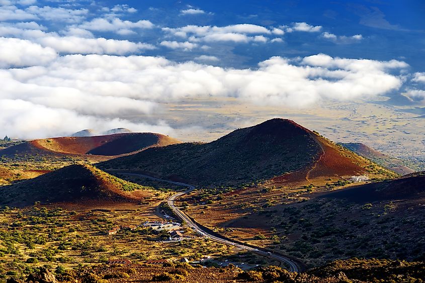 Breathtaking view of Mauna Loa volcano on the Big Island of Hawaii. 