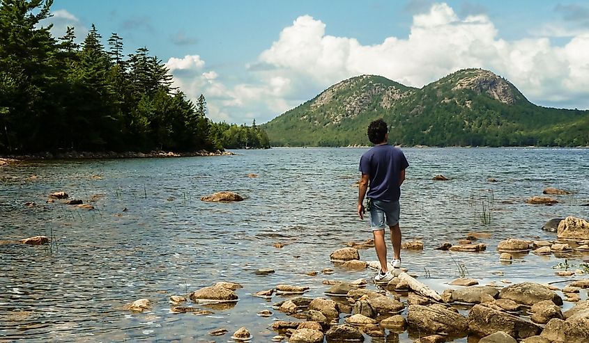 Person at Quechee State Park