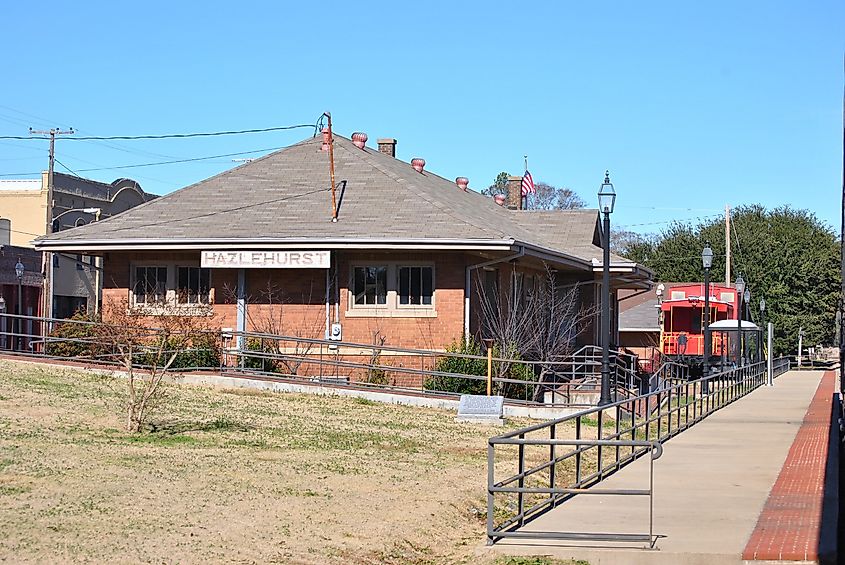 Train Station at Hazlehurst, Mississippi.