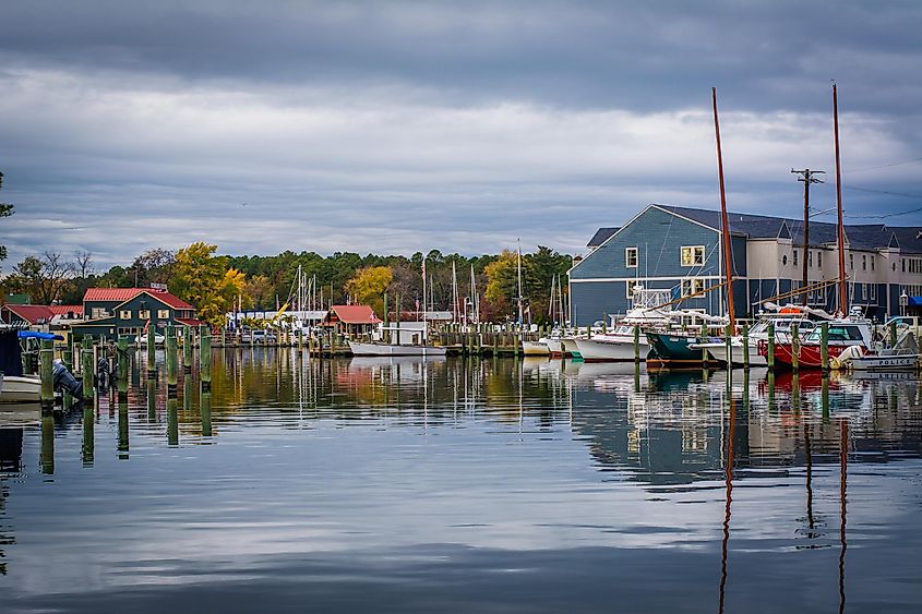 The harbor in St. Michaels, Maryland