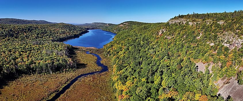Lake of the clouds Porcupine Mountains Wilderness State Park, Michigan.