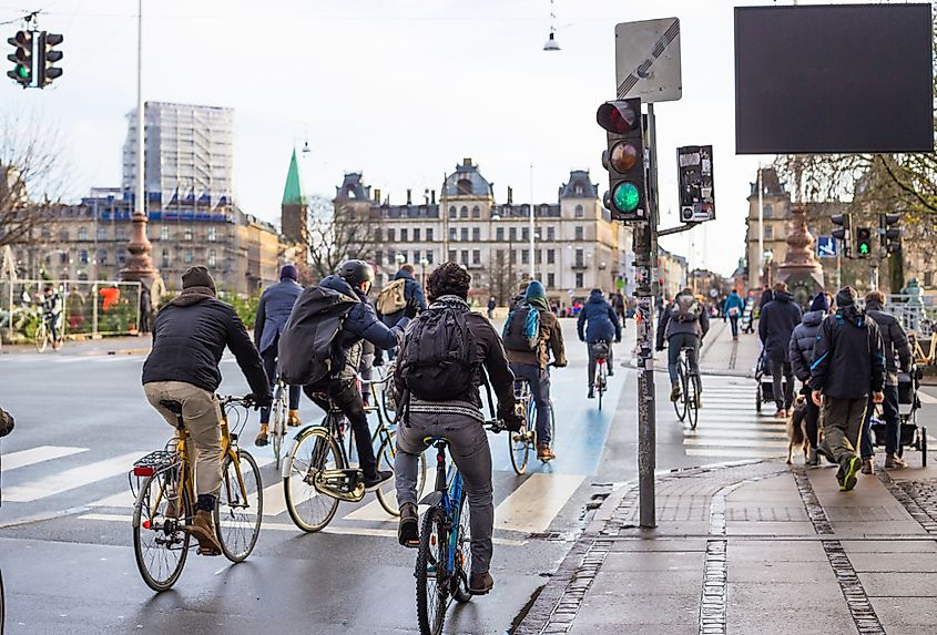 Bicyclists in Denmark