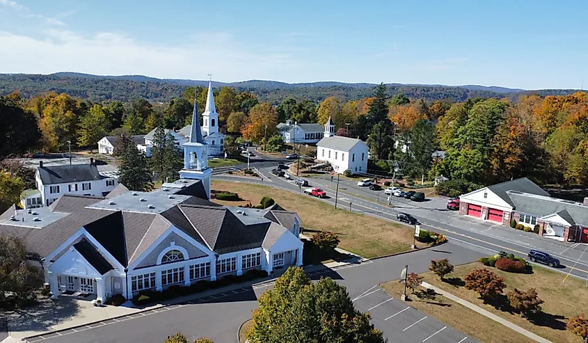 Overlooking Brookfield, Connecticut. Image credit MC Visuals via Shutterstock