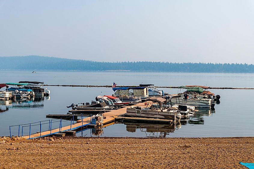 Boat dock at Lake Almanor, California