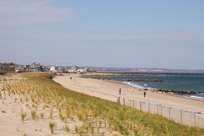 Coastline of Sandwich, Massachusetts.