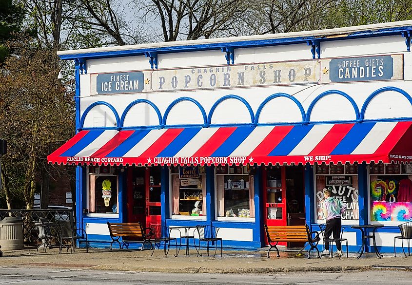 The Popcorn Shop in Chagrin Falls, Ohio.