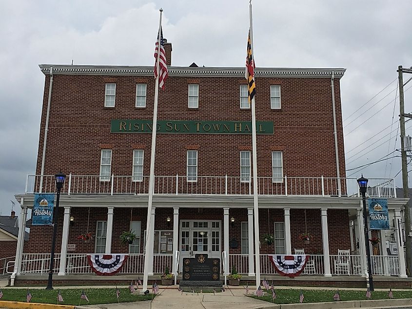 Town hall of Rising Sun, Maryland.