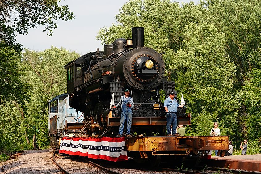 Mid-Continent Railway Museum in North Freedom, Wisconsin