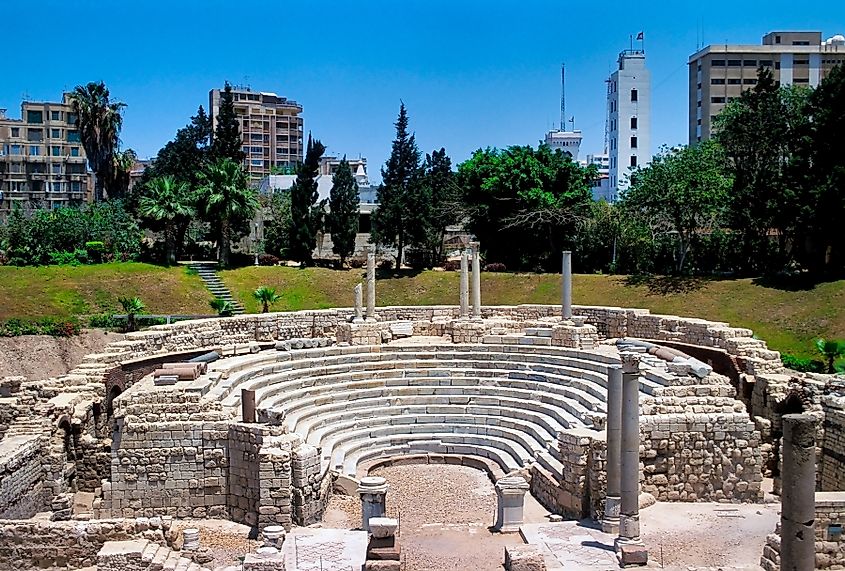 Roman Theatre in Alexandria, Egypt.