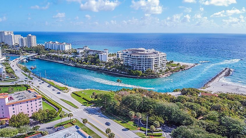 The beautiful coastal city of Boca Raton, Florida.