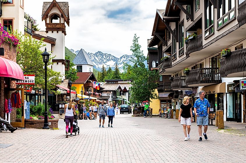 The beautiful resort town of Vail, Colorado