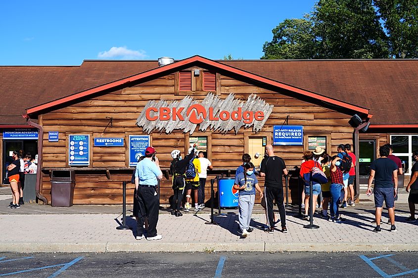 Camelback Mountain Resort, in Tannersville, PA. Editorial credit: EQRoy / Shutterstock.com