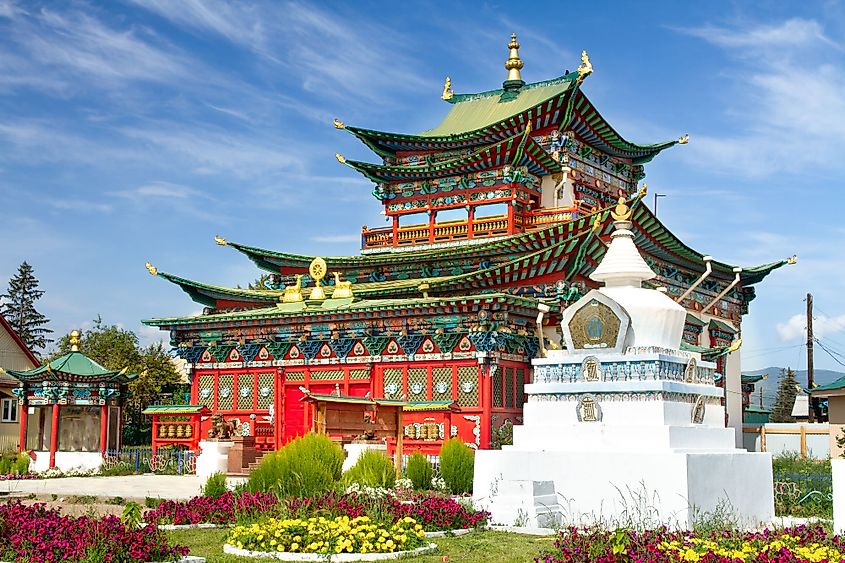 A Buddhist temple located near Ulan-Ude, Buryatia, Russia