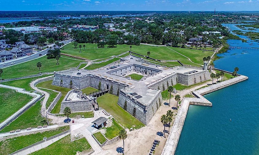 Aerial view of Castillo de San Marcos