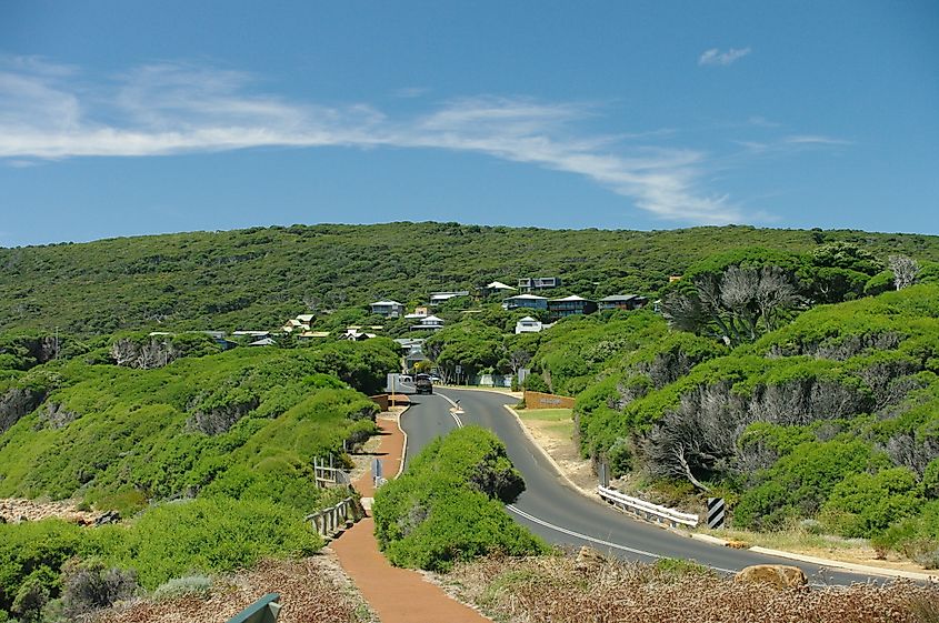 View of Yallingup in Western Australia.