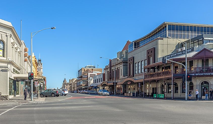 The main street in Ballarat, Victoria