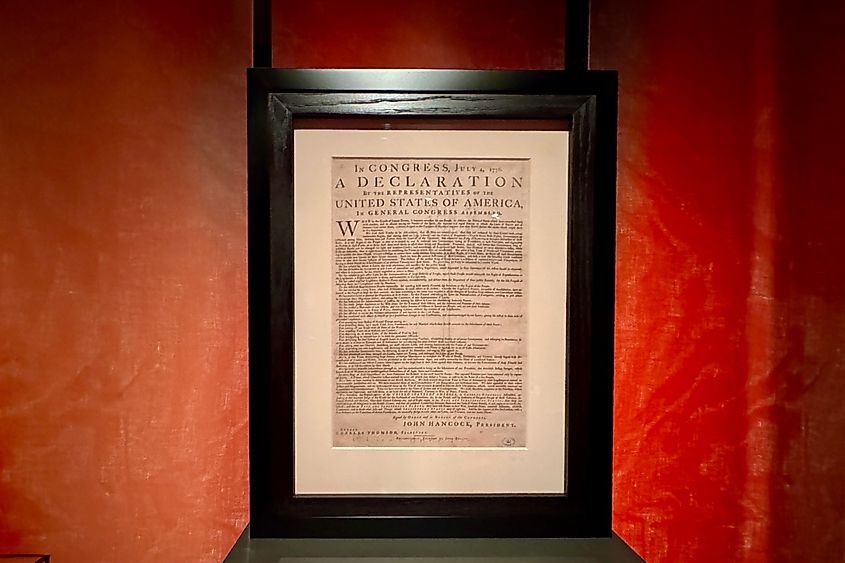 Dunlap broadsides of the Declaration of Independence Image credit Bryan Dearsley