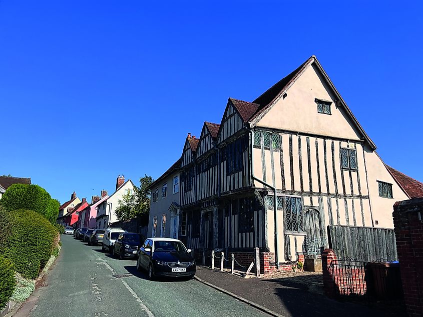 Beautiful architecture in Lavenham, the UK