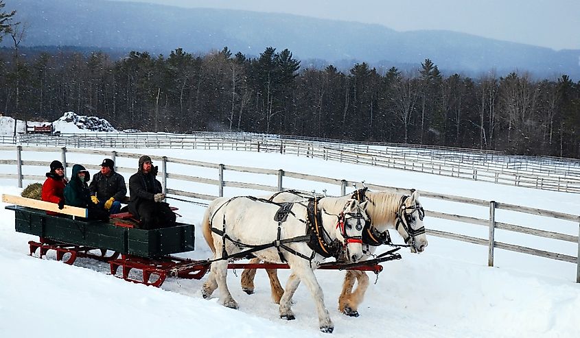 Christmas holiday in Stockbridge, Massachusetts