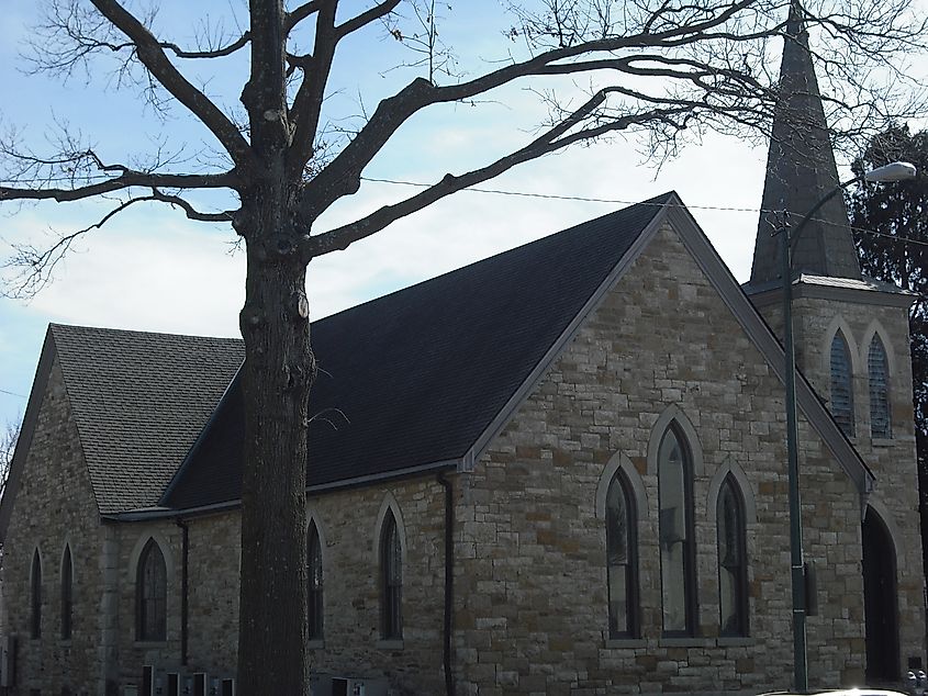 The English Lutheran Church in Lawrence, Kansas.