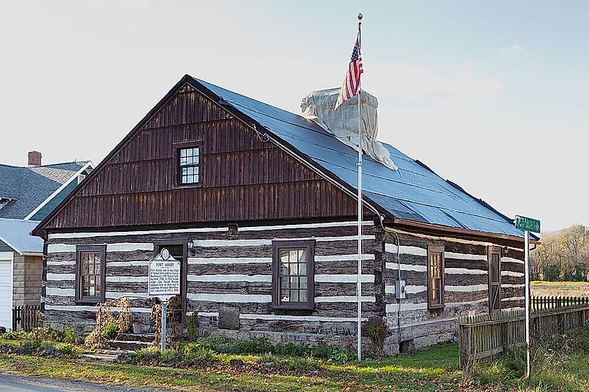 Fort Ashby, a historic stockade in Fort Ashby, West Virginia.