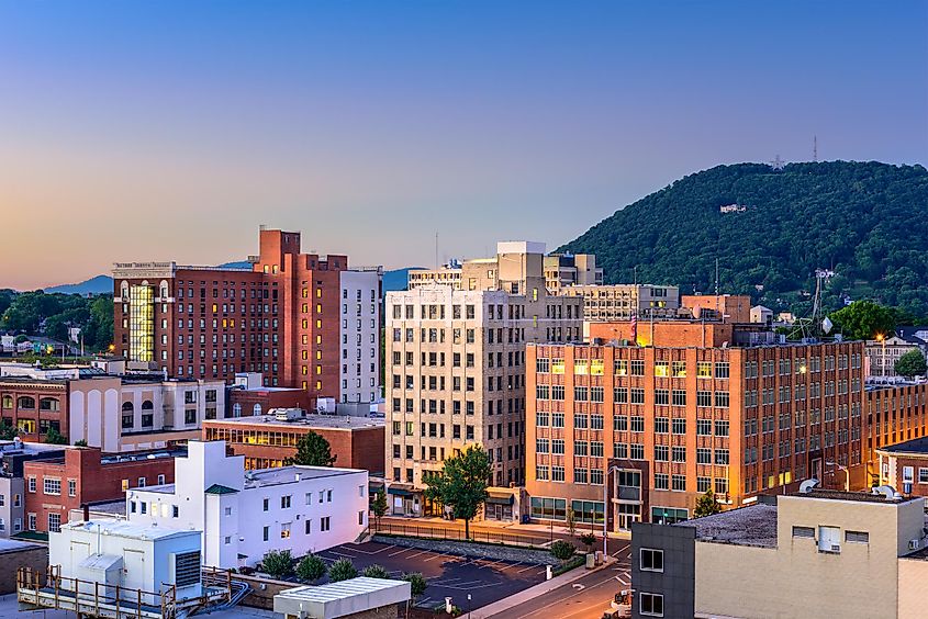 Buildings in downtown Roanoke