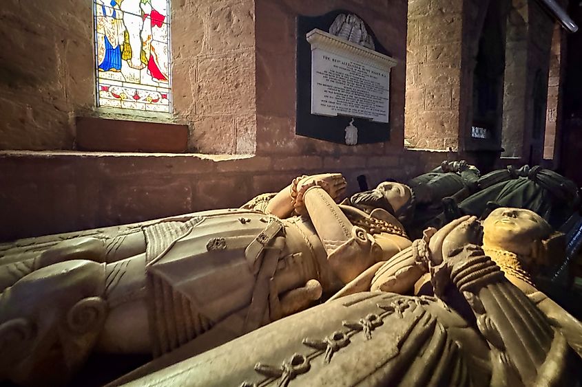 The tombs at St Mary and St Chad in Brewood. Image credit: Bryan Dearsley
