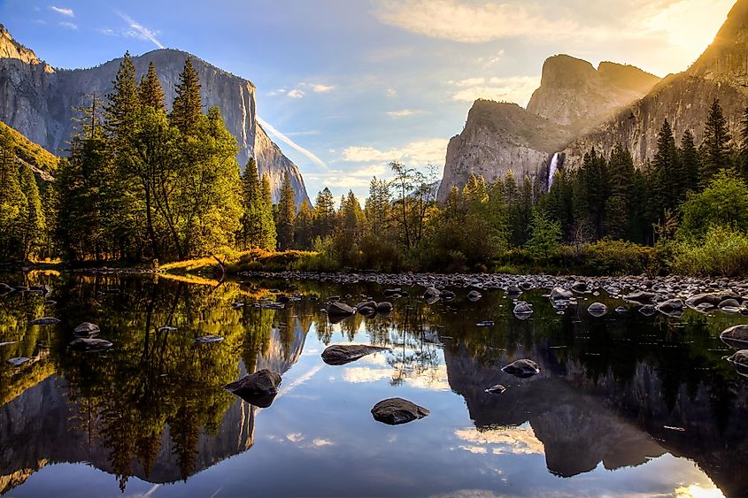 Sunrise on Yosemite Valley, Yosemite National Park, California.