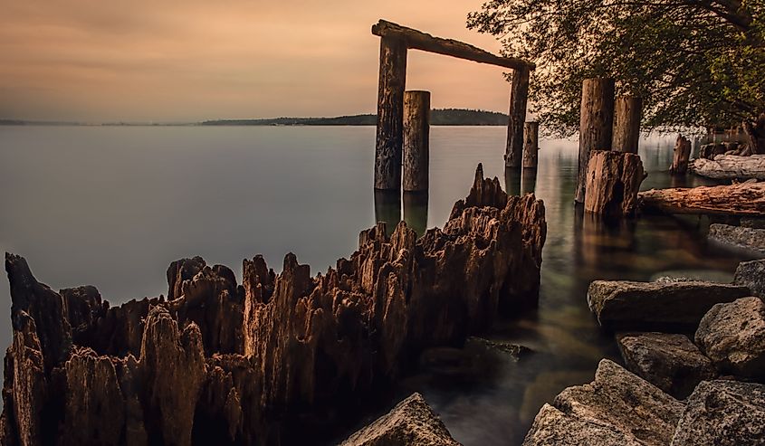 Sunrise Beach Park in Gig Harbor, Washington.