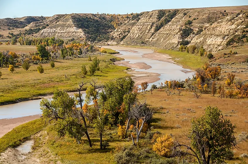 Little Missouri River in Theodore Roosevelt National Park