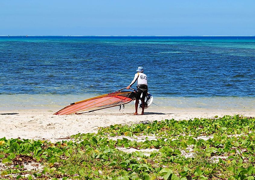Micro Beach in Saipan is one of the favorite surfing destinations in the Northern Mariana Islands.