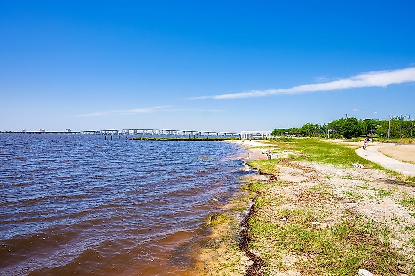 Gulf Coast Beach in Ocean Springs, Mississippi