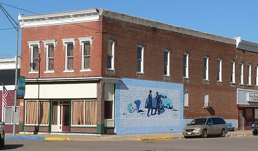 Downtown Ponca, Nebraska.