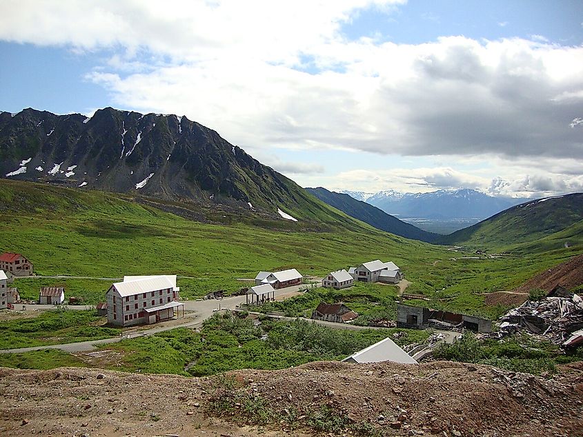 Independence Mine State Historical Park in Hatcher Pass, Alaska.