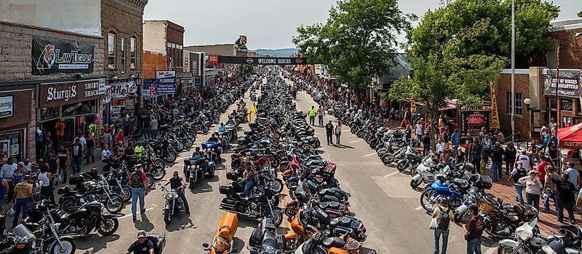 Annual motorbike Rally, Sturgis, South Dakota.